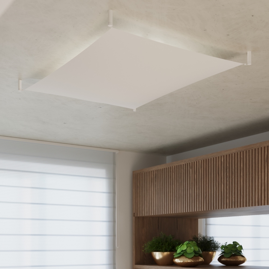 Plafonieră LED LUNA 2xG13/8,5W/230V 80x105 cm albă
