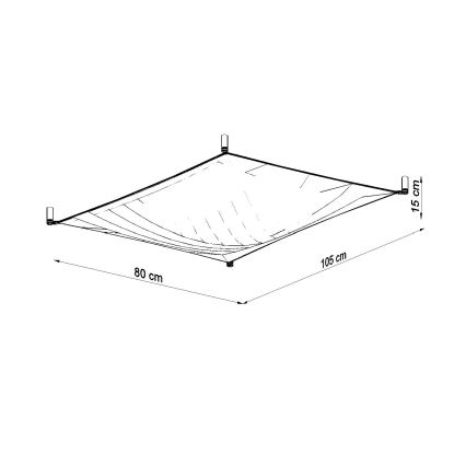 Plafonieră LED LUNA 2xG13/8,5W/230V 80x105 cm albă
