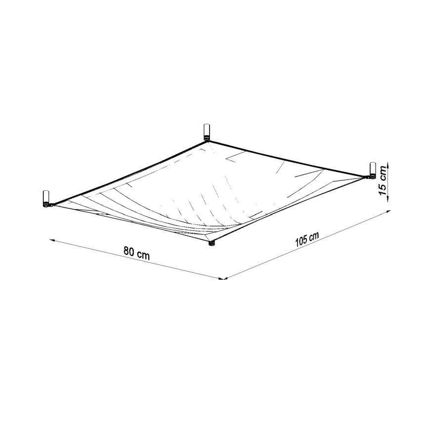 Plafonieră LED LUNA 2xG13/8,5W/230V 80x105 cm albă