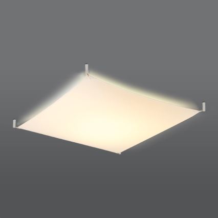 Plafonieră LED LUNA 4xG13/8,5W/230V 105x105 cm albă