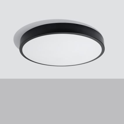 Plafonieră LED ONYX, 48 W, 230 V, Ø 60 cm, neagră