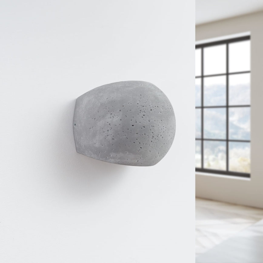 Aplica de perete GLOBE 2xG9/8W/230V beton/gri