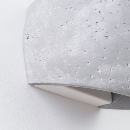 Aplica de perete GLOBE 2xG9/8W/230V beton/gri