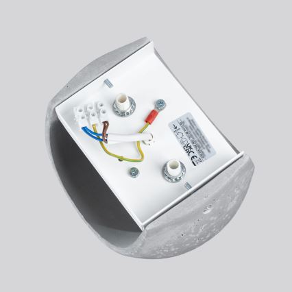 Aplica de perete GLOBE 2xG9/8W/230V beton/gri