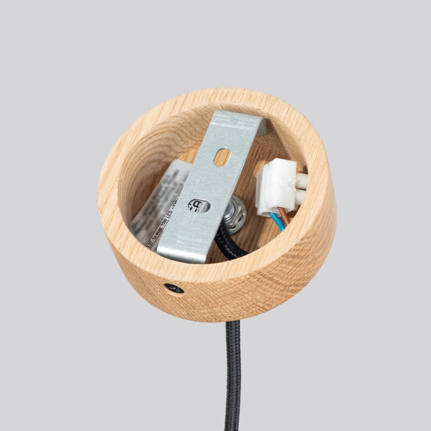 Lampă suspendată pe cablu MAB 1xE27/15W/230V Ø 22 cm beton/gri