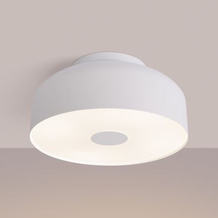 Plafonieră OMIQ 4xE27/15W/230V Ø 30 cm albă