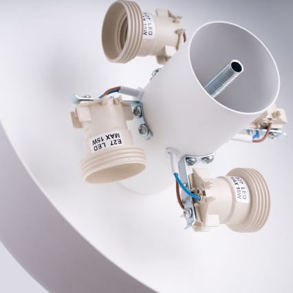 Plafonieră OMIQ 4xE27/15W/230V Ø 30 cm albă