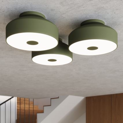 Plafonieră OMIQ 4xE27/15W/230V, Ø 30 cm, verde