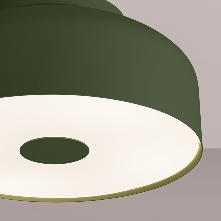 Plafonieră OMIQ 4xE27/15W/230V, Ø 30 cm, verde