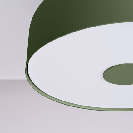 Plafonieră OMIQ 4xE27/15W/230V, Ø 30 cm, verde