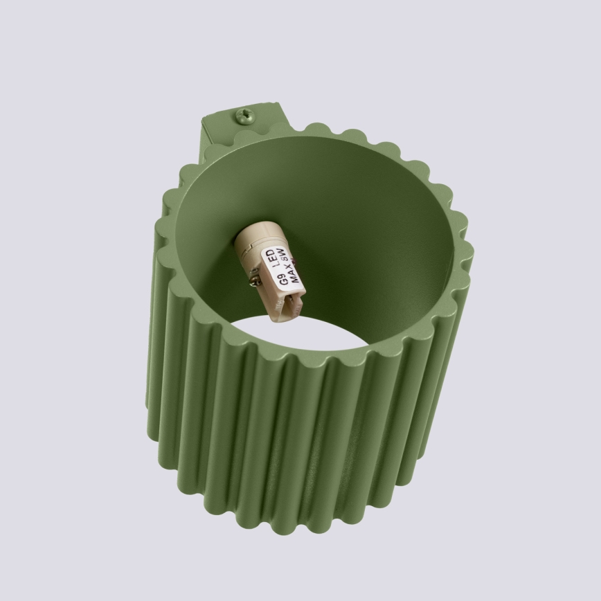 Aplică de perete AURA 1xG9/10W/230V verde