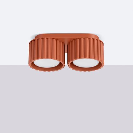 Spot AURA 2xGX53/10W/230V portocaliu