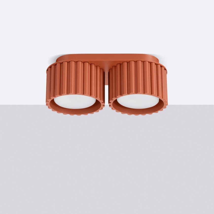 Spot AURA 2xGX53/10W/230V portocaliu