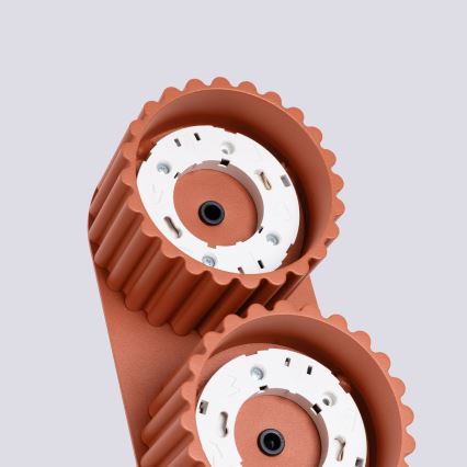 Spot AURA 2xGX53/10W/230V portocaliu