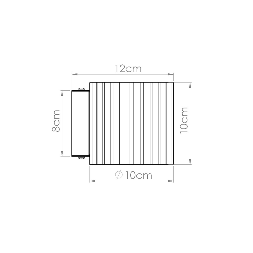 Aplica de perete AURA, 1x G9, 10W, 230V, maro