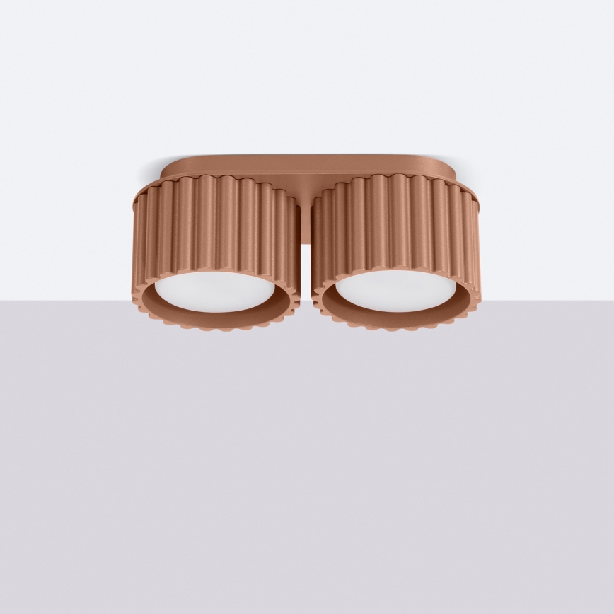 Lampă spot AURA 2xGX53/10W/230V maro