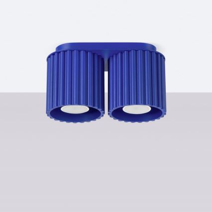 Spot AURA 2xGU10/10W/230V albastru