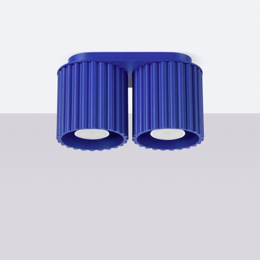Spot AURA 2xGU10/10W/230V albastru