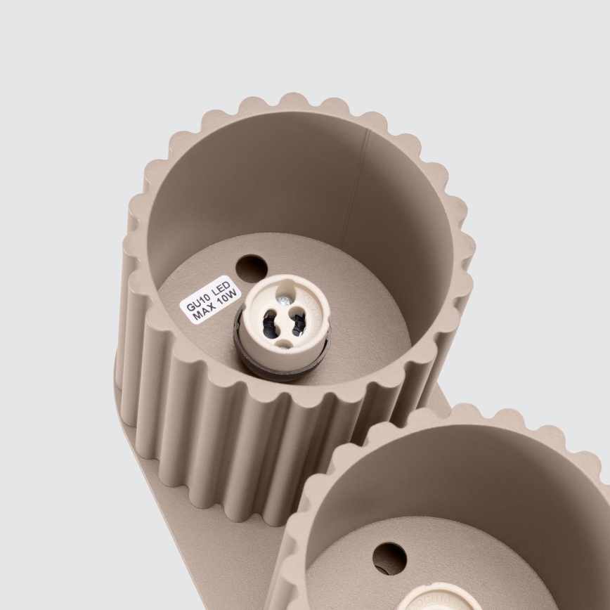 Spot AURA, 2x GU10, 10W, 230V, taupe