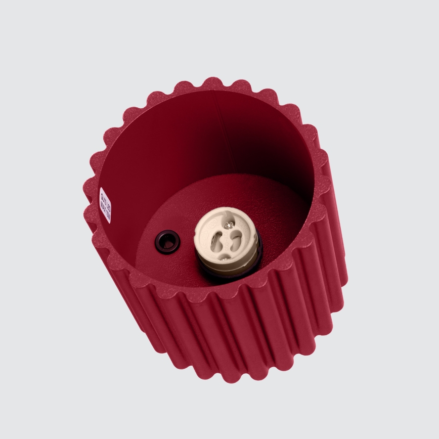 Spot AURA 1xGU10/10W/230V 10 cm roșu