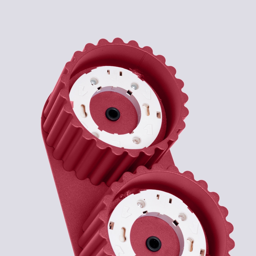 Spot AURA 2xGX53/10W/230V roșu