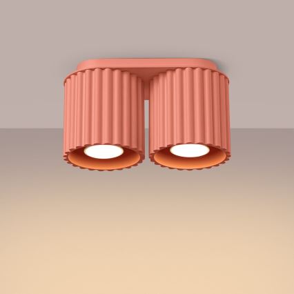 Aplica spot AURA, 2xGU10/10W/230V, roz