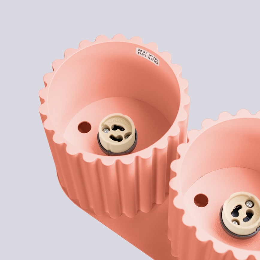 Aplica spot AURA, 2xGU10/10W/230V, roz