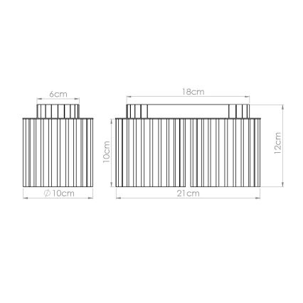 Aplica spot AURA, 2xGU10/10W/230V, roz