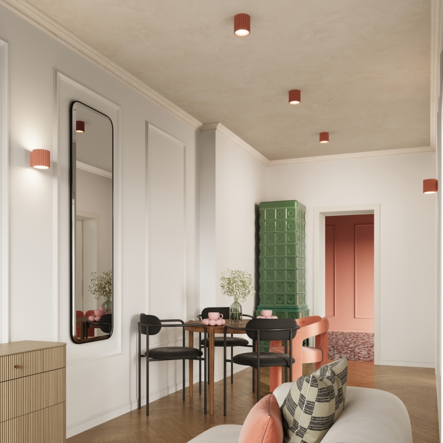 Aplica de perete AURA 1xG9/10W/230V roz