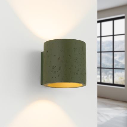 Spot de perete ORBIS 1xG9/8W/230V beton/verde