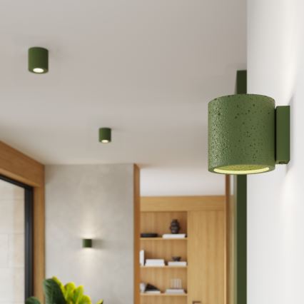 Spot de perete ORBIS 1xG9/8W/230V beton/verde