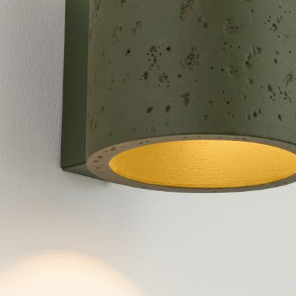 Spot de perete ORBIS 1xG9/8W/230V beton/verde