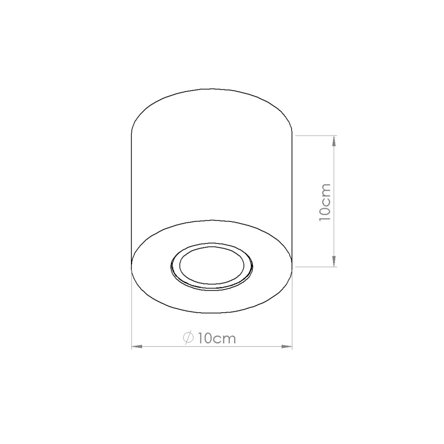 Spot ORBIS 1xGU10/10W/230V beton/crem