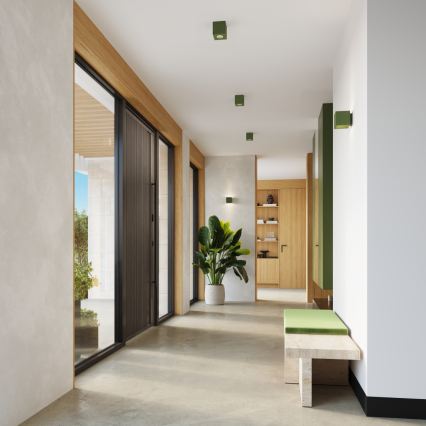 Aplica spot de perete QUAD 1xG9/8W/230V beton/verde