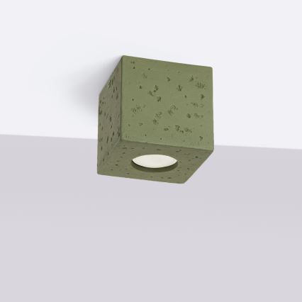 Spot QUAD 1xGU10/10W/230V beton/verde