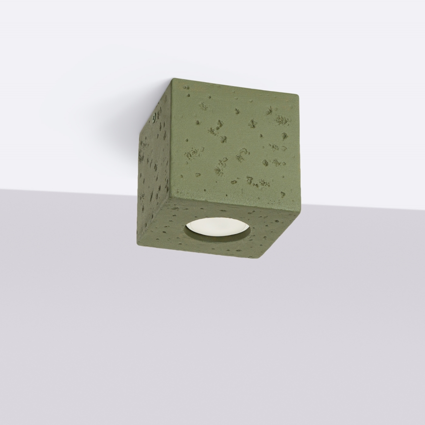 Spot QUAD 1xGU10/10W/230V beton/verde
