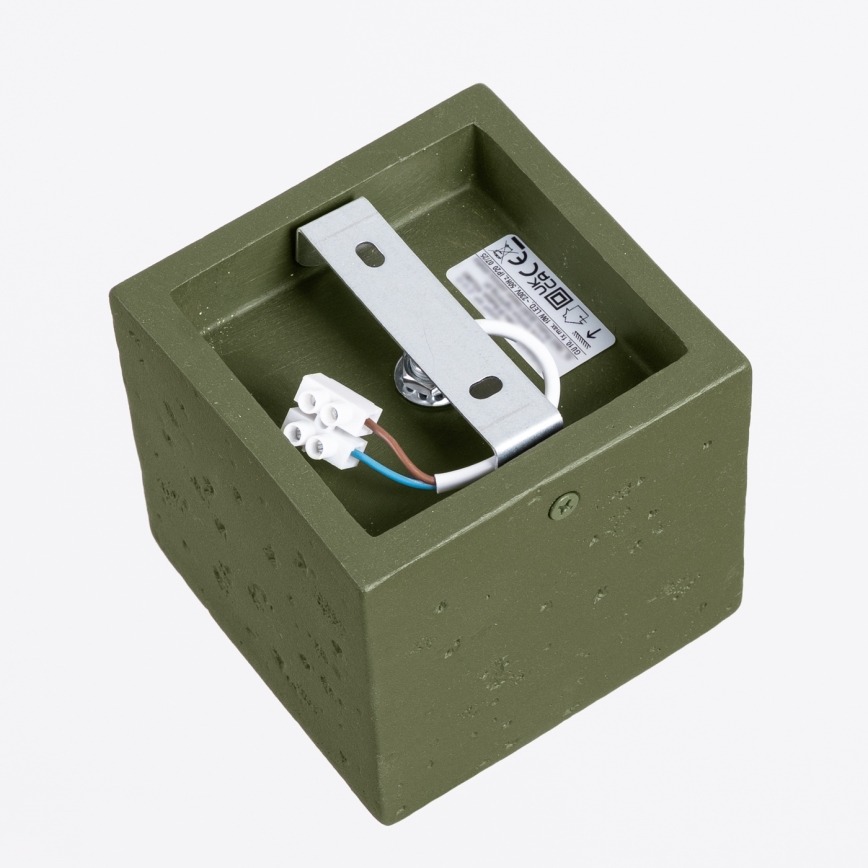Spot QUAD 1xGU10/10W/230V beton/verde