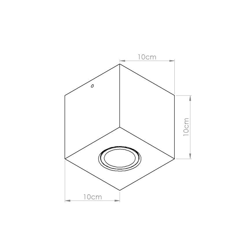 Spot QUAD 1xGU10/10W/230V beton/verde