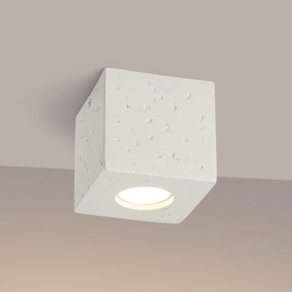 Spot QUAD 1xGU10/10W/230V beton/crem