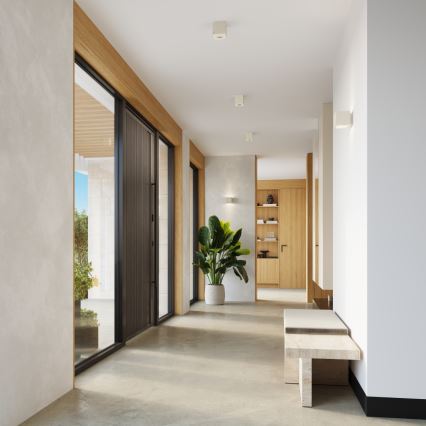 Spot QUAD 1xGU10/10W/230V beton/crem