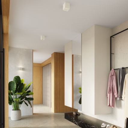 Spot QUAD 1xGU10/10W/230V beton/crem