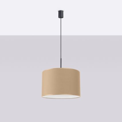 Lustră pe cablu NEVIA, 1xE27/15W/230V, Ø 40 cm, taupe