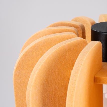 Lampă suspendată pe cablu MULA, 1xE27/15W/230V, Ø 27 cm, galbenă