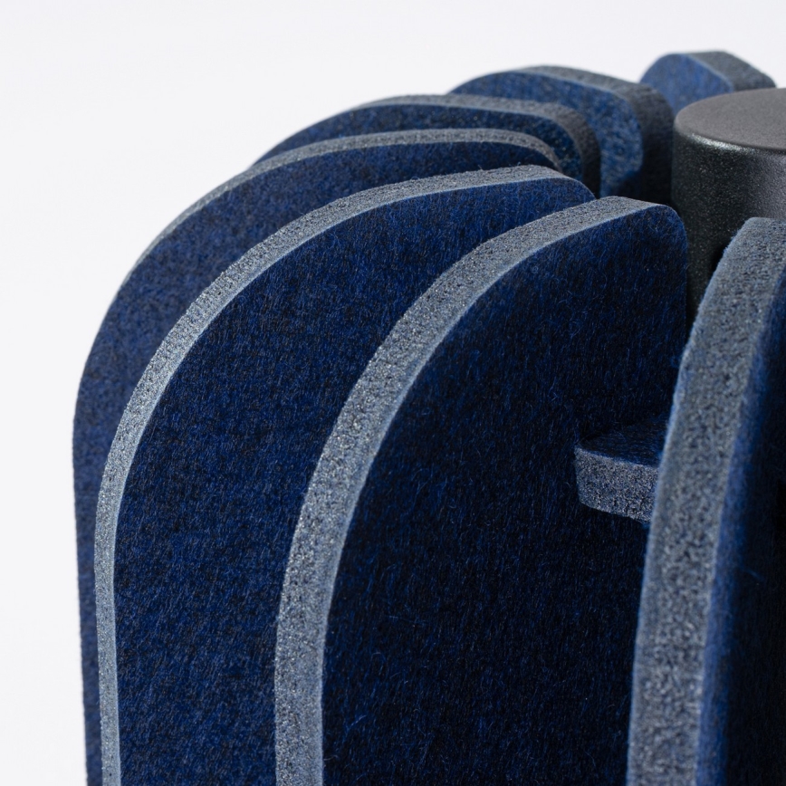 Lustră suspendată pe cablu MULA, 1xE27/15W/230V, diametru 27 cm, albastră