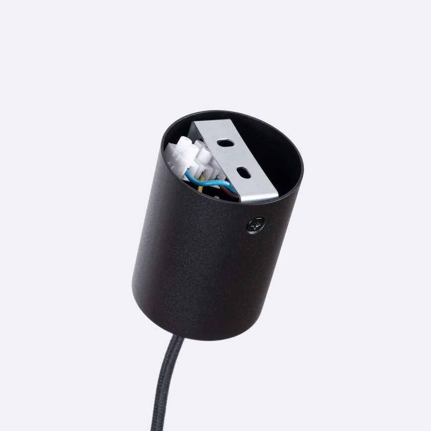 Lustră suspendată pe cablu MULA, 1xE27/15W/230V, diametru 27 cm, albastră