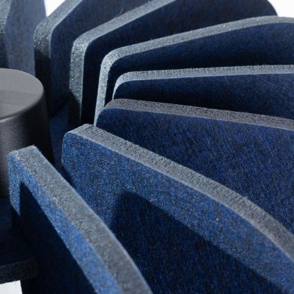 Pendul pe cablu MULA 1xE27/15W/230V Ø 45 cm albastru