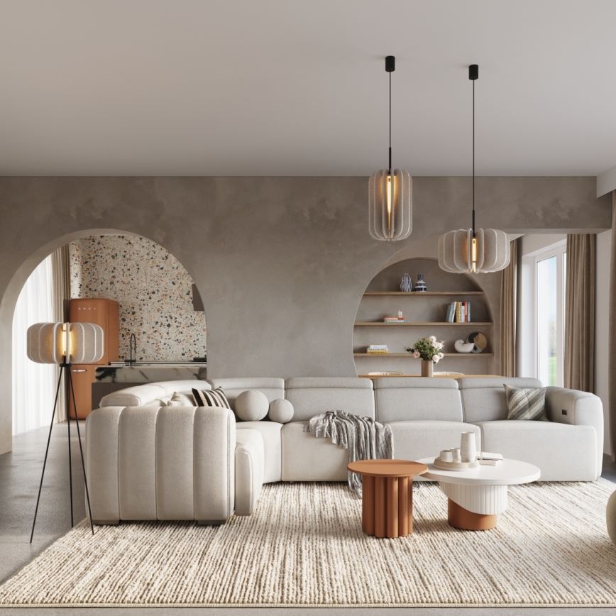 Lampă de podea MULA 1xE27/15W/230V crem