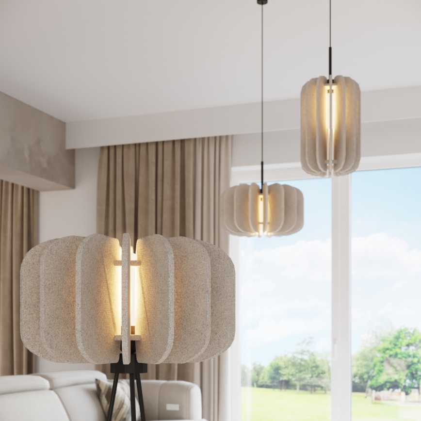 Lampă de podea MULA 1xE27/15W/230V crem
