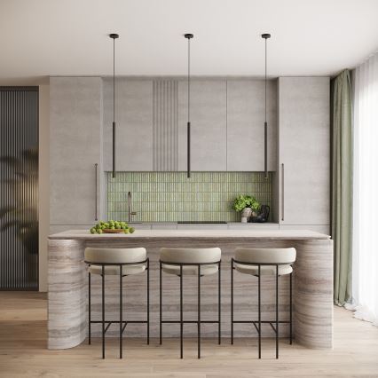 Lustră suspendată pe cablu ARCHE 2xG9/8W/230V, negru