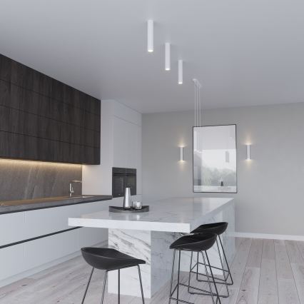 Lustră suspendată cu cablu LAGOS 2xGU10/10W/230V albă